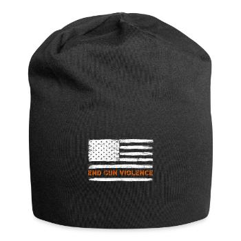 Mettre fin à la violence armée Drapeau américain - Bonnet en jersey - noir - Devant
