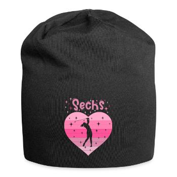 6. Geburstag Golf Golferin Mädchen Tochter - Jersey-Beanie - Schwarz - Vorne