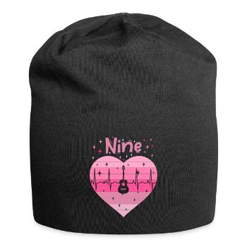 9. Geburstag Gitarre Gitaristin Mädchen Tochter - Jersey-Beanie - Schwarz - Vorne