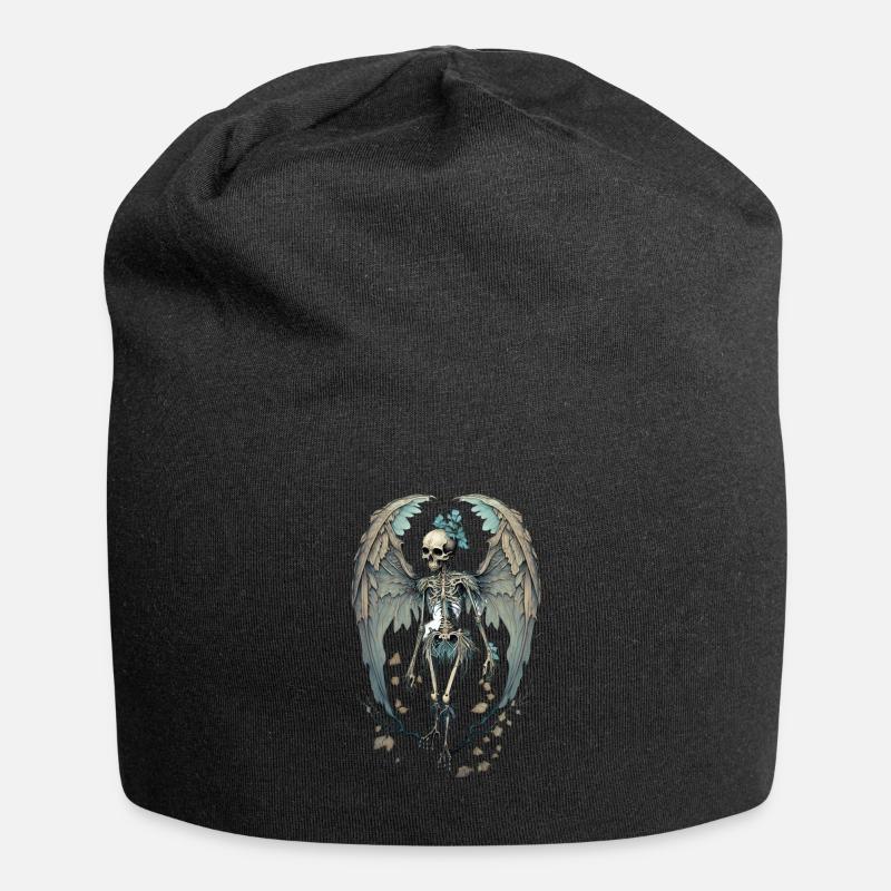 Fairy Skeleton Gothique Grunge Fairycore - Bonnet en jersey - noir