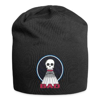badminton player shuttlecock badminton - Jersey Beanie - black - Front
