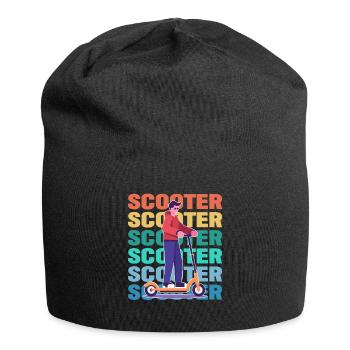 Scootering Boy Bunt - Jersey-Beanie - Schwarz - Vorne