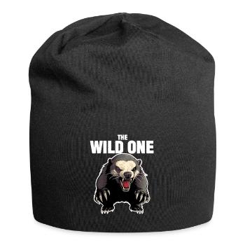 Honigdachs Der Wilde - Jersey-Beanie - Schwarz - Vorne