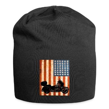 Biker Motorcycle. - Bonnet en jersey - noir - Devant
