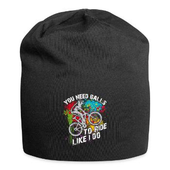 Du brauchst Mut um zu fahren wie ich Mountainbike - Jersey-Beanie - Schwarz - Vorne