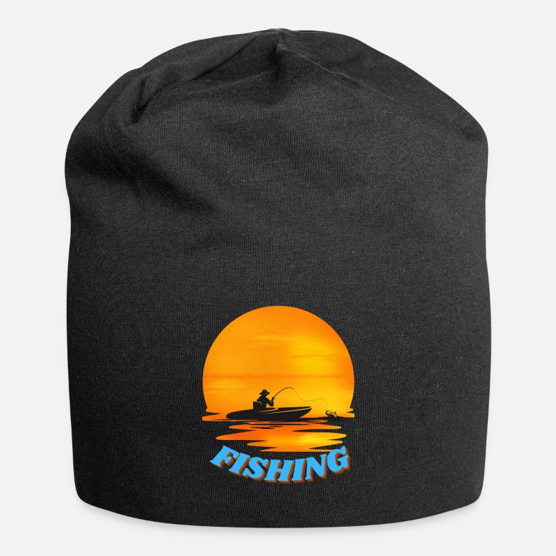 Fisch-Angriff - Jersey-Beanie - Schwarz