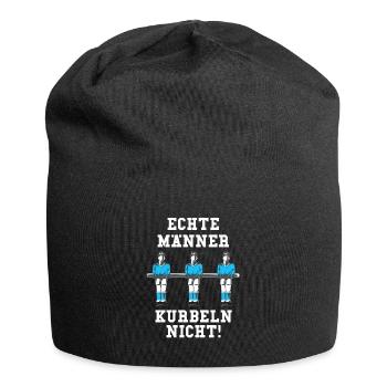 Tischfußball Spruch zum Kickern - Jersey-Beanie - Schwarz - Vorne
