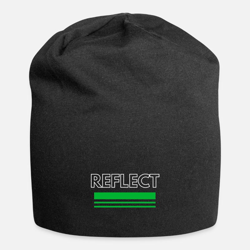 Reflect - Jersey-Beanie - Schwarz