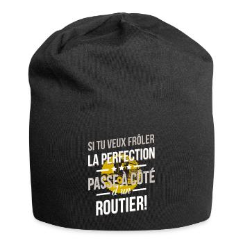 Routier - La perfection - Bonnet en jersey - noir - Devant