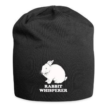 Rabbit Whisperer - Jersey Beanie - black - Front
