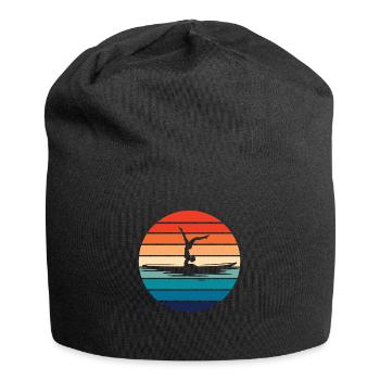 Stand Up Paddleboarding Yoga Damen - SUP Yoga - Jersey-Beanie - Schwarz - Vorne