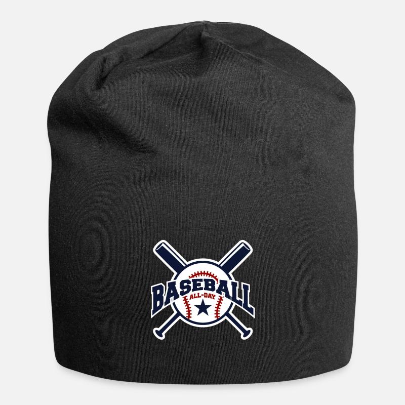 Baseball - Jersey-Beanie - Schwarz