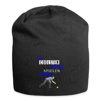 Boule Geschenk • Die Coolsten Opas spielen Boule - Jersey-Beanie - Schwarz - Vorne
