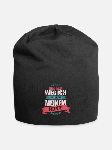 Hund Hundeliebe - Jersey-Beanie - Schwarz