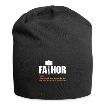 Père - Bonnet en jersey - noir - Devant