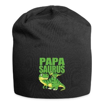 Papa Dinosaure - Papasaurus - Bonnet en jersey - noir - Devant