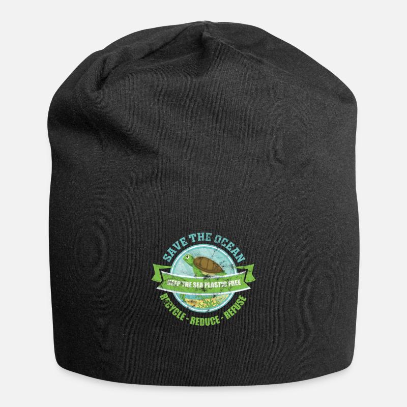Umwelt Umweltschutz - Jersey-Beanie - Schwarz