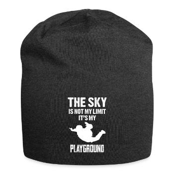 Skydive Fallschirmspringen Geschenkidee - Jersey-Beanie - Anthrazit - Vorne