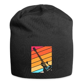 Guitar Guitarist Electric Guitar Gift - Jersey Beanie - black - Front