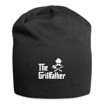 Grill Grillen The Grillfather Vater Geschenk - Jersey Beanie - black - Front