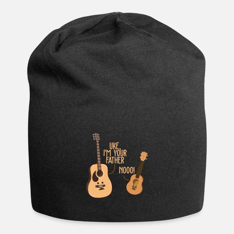 Ukulele - Jersey Beanie - black