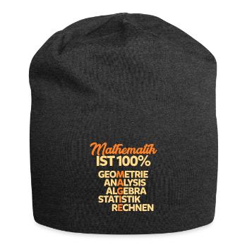 Mathematik - Jersey-Beanie - Anthrazit - Vorne