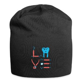 Dentist Dentistry Gift Idea - Jersey Beanie - black - Front