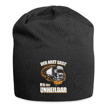 Trucker - Der Arzt sagt es ist unheilbar - Jersey-Beanie - Schwarz - Vorne