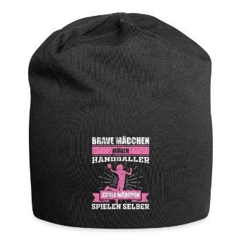 Sports de fille de handball - Bonnet en jersey - noir - Devant