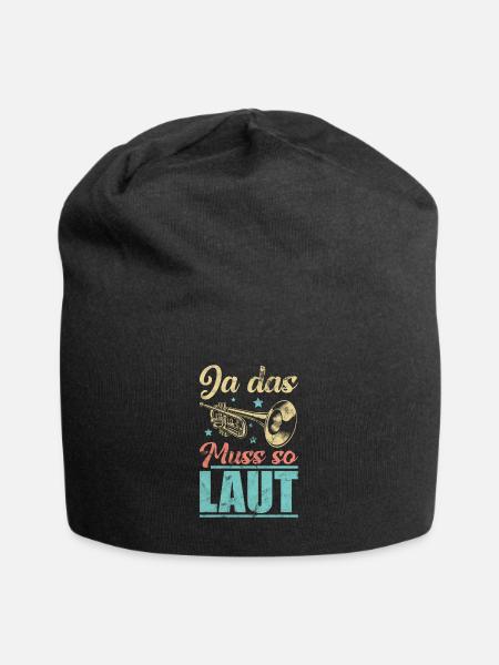 Trompeter - Ja das muss so laut - Jersey-Beanie - Schwarz