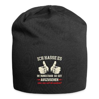 Rentner - Ruhestand Geschenk - Jersey-Beanie - Schwarz - Vorne