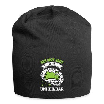 Motorradfahrer - Der Arzt sagt es ist unheilbar - Jersey-Beanie - Schwarz - Vorne