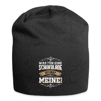 Schokolade Geschenk - Jersey-Beanie - Schwarz - Vorne