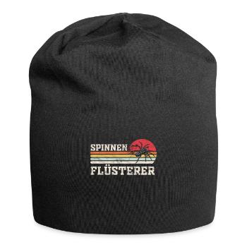 Spinne - Spinnen Flüsterer - Jersey-Beanie - Schwarz - Vorne