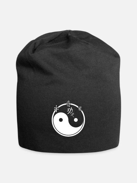 Tai Chi Taijiquan Ying Yang - Bonnet en jersey - noir