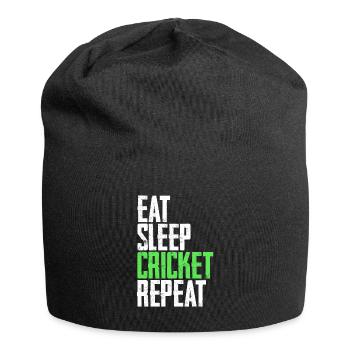 Cricket Cricketspieler - Jersey-Beanie - Schwarz - Vorne