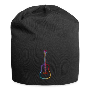 Dégradé de couleur Guitare acoustique - Bonnet en jersey - noir - Devant