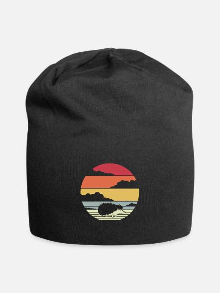 Igel - Jersey-Beanie - Schwarz