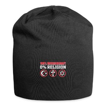 Atheist 100% Science 0% Religion - Jersey Beanie - black - Front