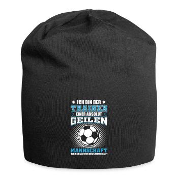 Fußballtrainer Trainer Mannschaft Kreisliga - Jersey-Beanie - Schwarz - Vorne