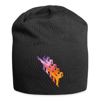 Taekwondo Damen - Jersey-Beanie - Schwarz - Vorne