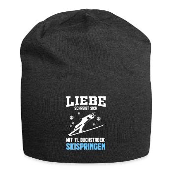 Skispringen - Jersey-Beanie - Anthrazit - Vorne