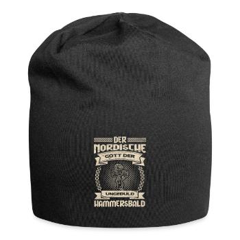 Wikinger Norden Geschenkidee - Jersey-Beanie - Schwarz - Vorne