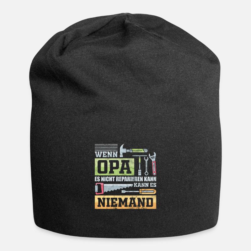 Opa Hobby Geschenk - Jersey-Beanie - Schwarz