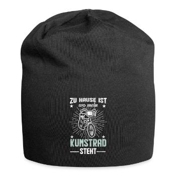 Kunstrad Spruch Geschenkidee - Jersey-Beanie - Schwarz - Vorne