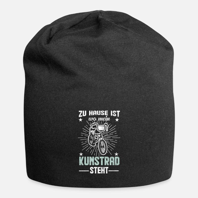 Kunstrad Spruch Geschenkidee - Jersey-Beanie - Schwarz