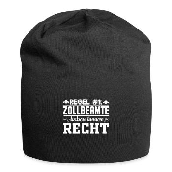 Zollbeamter Beruf & Arbeit Geschenk - Jersey-Beanie - Schwarz - Vorne
