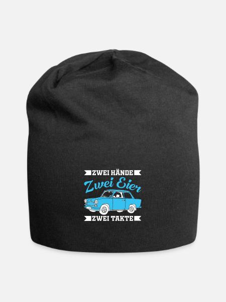  DDR Ostdeutschland Auto Trabbi Geschenk - Jersey-Beanie - Schwarz