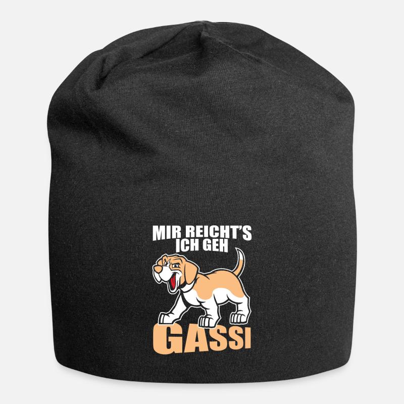 Beagle Hund Hundehalter Geschenk - Jersey-Beanie - Schwarz