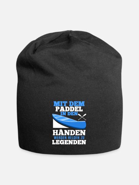 Paddeln shirt • Ruderboot Paddel • Geschenk - Jersey-Beanie - Schwarz
